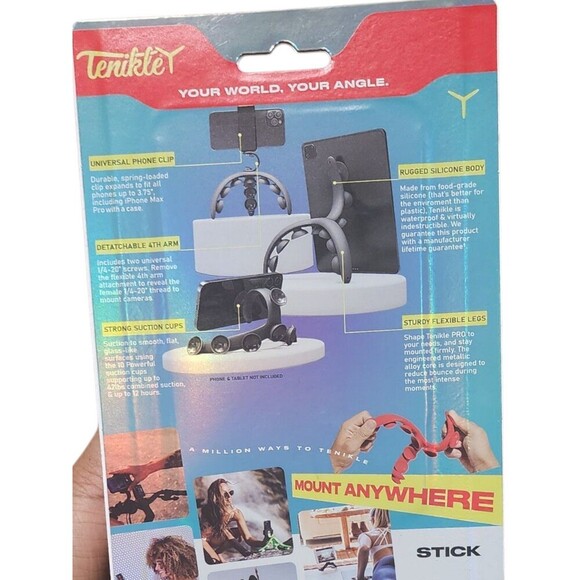 Tenikle® PRO - Flexible Tentacle Tripod for Mobile Phone and Action Camera GoPro - Picture 5 of 10